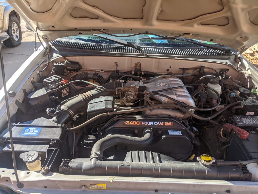 Toyota 5VZ Engine + Gearbox